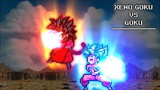 Xeno Goku vs Goku  [Sprite Animation]