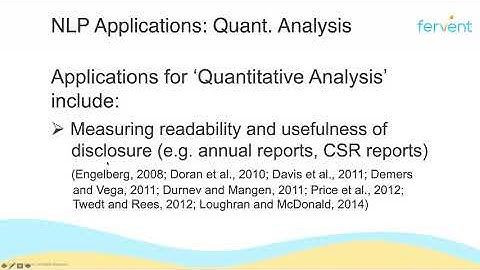 Natural Language Processing (NLP) Applications in Finance