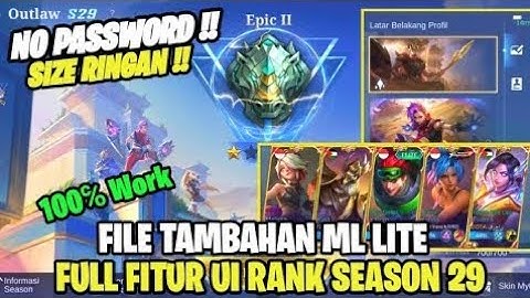 Data Open Ui Rank S29 + Latar Belakang Profile & Border Rank Terbaru | Data Tambahan Ui Rank S29