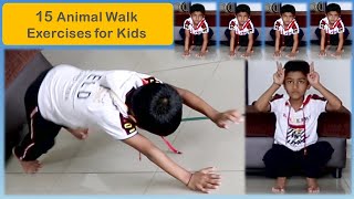 15 Animal Walk Exercises for kids | Funny Animal Walks for kids | PE Exercises for Kids screenshot 4