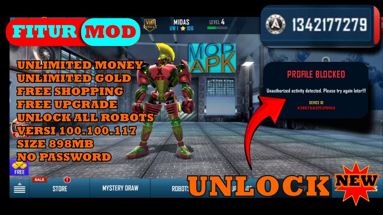 UPDATE‼️ REAL STEEL WORLD ROBOT BOXING MOD APK v100.100.117 UNLIMITED