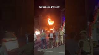 3rd gate ke samne lgi aag #fire#tiktokvideo#kurukshetrbreaking#kuk#kurukshetrauniversity #viral#fyp