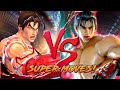 Street FighteR X Tekken -VS- TEKKEN 7 - Super Moves / Rage Arts ComparisoN !