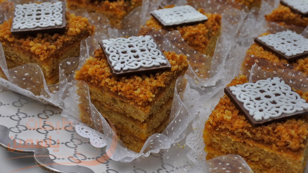 حلوة الطبقات بالعسل والزيت سهلة واقتصادية في آخر الدقائق سلكي راسك مع ضيافك تقطع 42 حبة بمذاق رائع