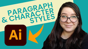 How to use paragraph and character styles in Adobe illustrator