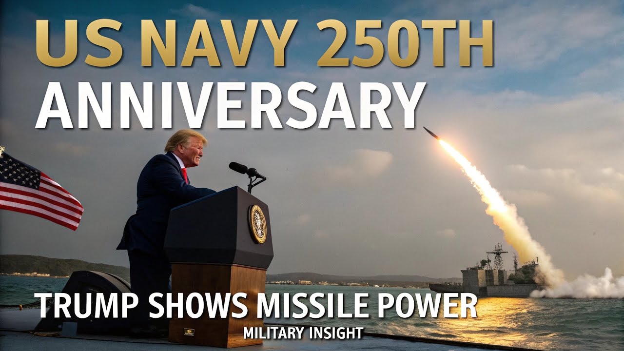 Venezuela Watches, Trump Showcases Missile Launch to Celebrate 250th Anniversary of US Navy Milita