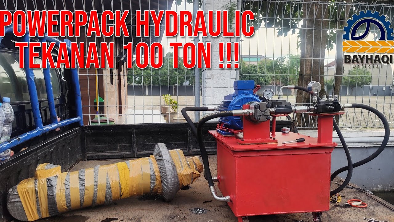 Power Pack Hydraulic Menggunakan Double Pump (Tekanan 100 Ton !!!)