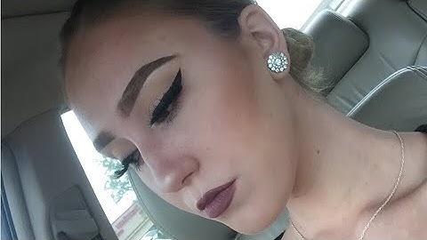 winged liner/lash application tutorial