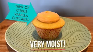 HINT OF CITRUS VANILLA CUPCAKES (reverse creaming method)   Baking tutorial by Baking Kid Bakes