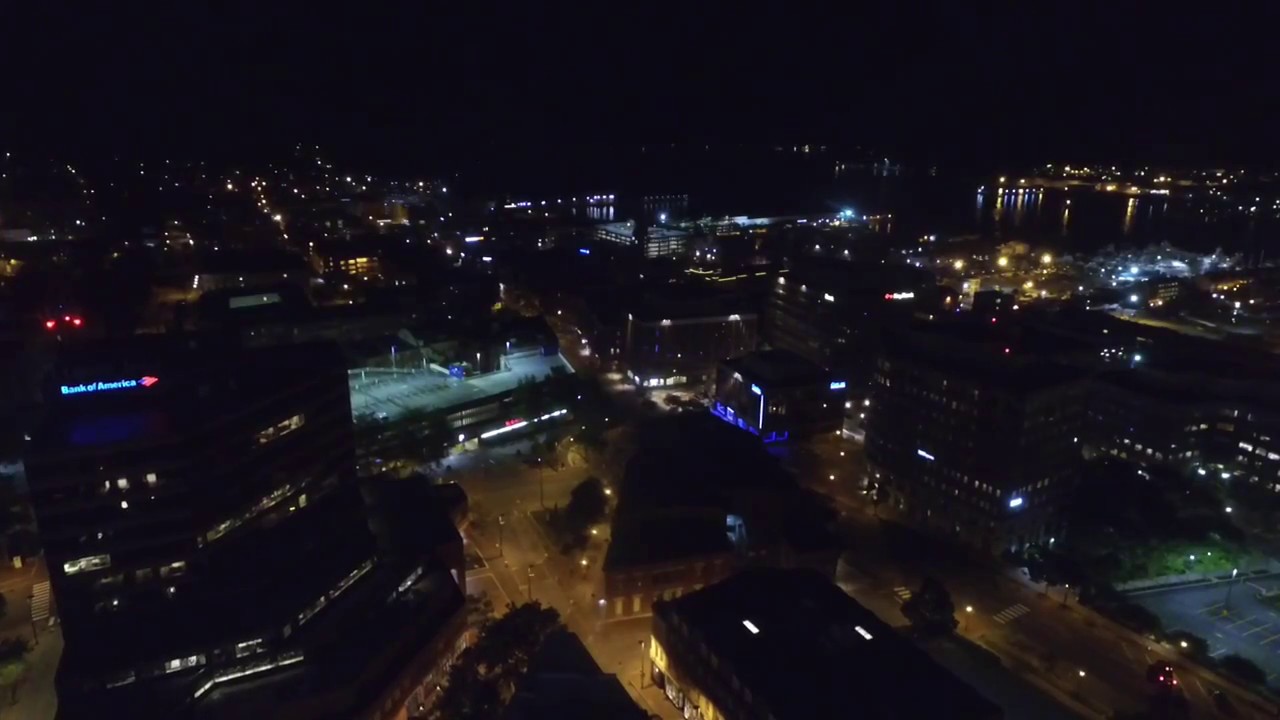 Portland Maine At night YouTube
