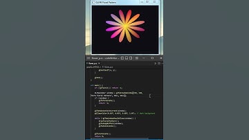 Floral Pattern Draw using OpenGL C++ GLFW #cppprogramming#opengl#glfw #flowers