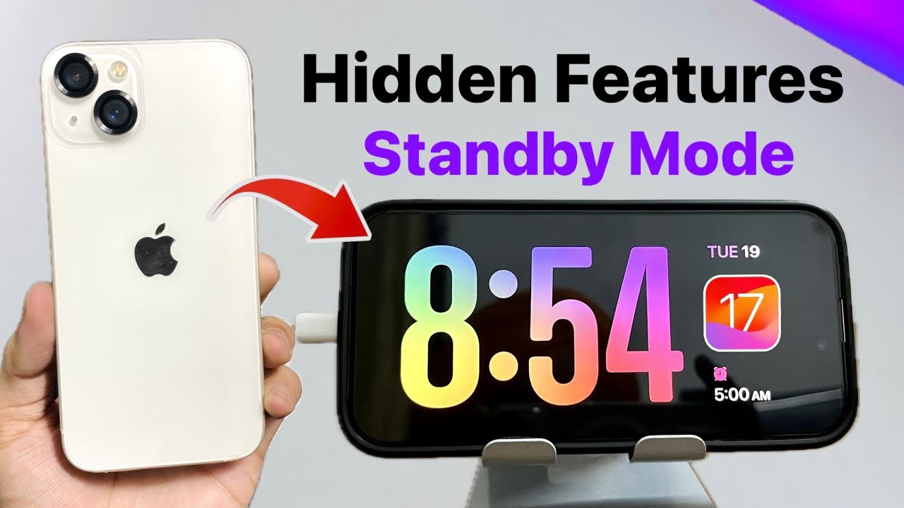 iOS 17 Standby Mode Hidden Features iPhone 13 - you need to know - YouTube
