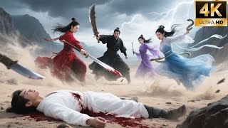 A young man was killed by a evil kungfu master, and three beauties avenged him!