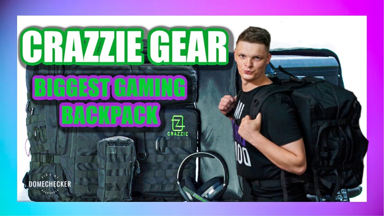 CRAZZIE GEAR GTR-1 BACKPACK: Biggest Gaming Backpack for LAN Party & Traveling. [Packing + Overview]