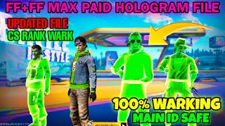 FF Max + FF GLOBAL 3D Hologram Config File | OB52 Free Fire Enemy Location Hack | 3D Hologram File