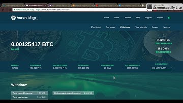 Aurora Mine | Withdrawal | DOWN