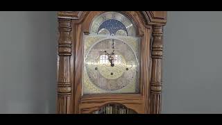 Sligh triple chime grandfather clock 