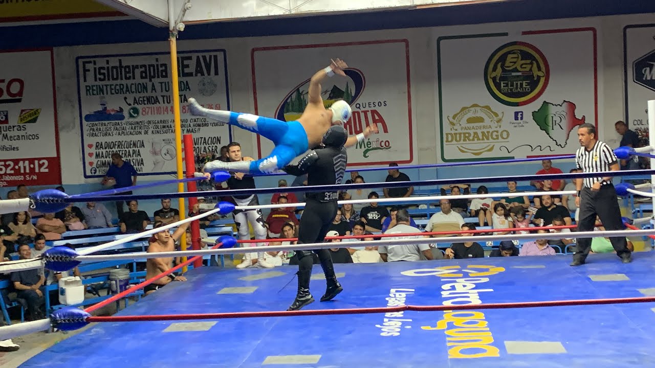 Ángel Azteca Jr, Charly Montana y Asombro Jr Vs Mr. Thunder, Blue ...
