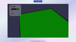 Laying out the ground, the track, and the cars. Vroom! #javascript #babylonjs #racinggame screenshot 3