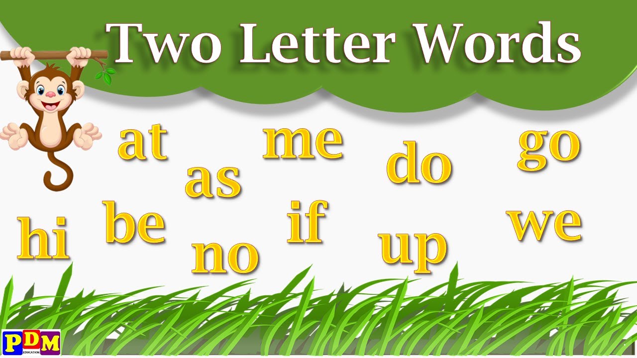 Two Letter Words Phonics 2 Letter Words Learn English Two Letter Words Phonics 