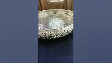 Sravanam Masam Antique Silver Pooja Plate Vaibhav Jewellers Latest Silver Pooja Articles 