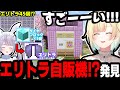 ネザーゲート前に新設された『エリトラ自販機』を見つけて購入するエマたそ!! 製作者:みみたや【兎咲ミミ/藍沢エマ/切り抜き/ぶいすぽ/マイクラ】