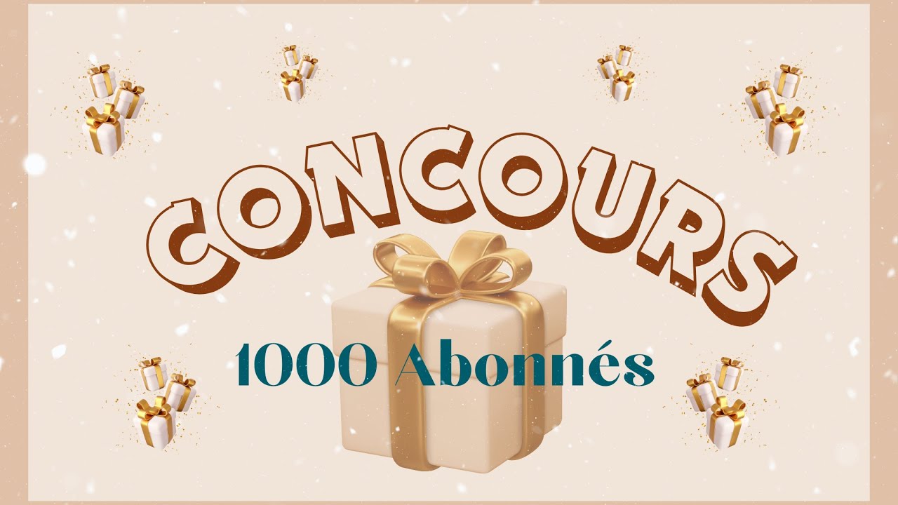 CONCOURS DES 1000 ABONNÉS  ENVELOPPES BUDGET 