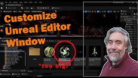 Customize Font and Thumbnail Size in Unreal 5 Editor in Asset Content Browser & UE5 Widget Reflector