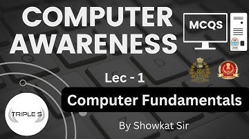 Lec - 1 Computer Fundamentals - MCQs || By Showkat Sir for JKPSI SSC CGL JKSSB VLW FAA