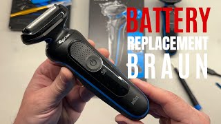 Braun shaver series 5 Disassembly Battery Replacement