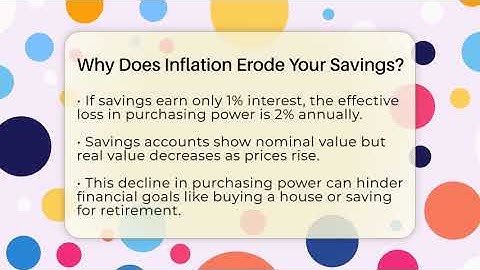 Why Does Inflation Erode Your Savings? - Inflation Insight Channel