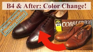 Before & After: Color change on KF&S Full Grain Oxfords!