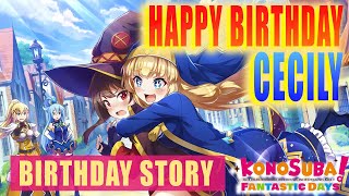 Happy Birthday Cecily 2022 | KonoSuba Fantastic Days | Birthday Story