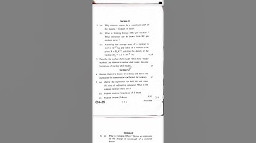 HPU B.Sc 3rd year Nuclear and particle physics 2022