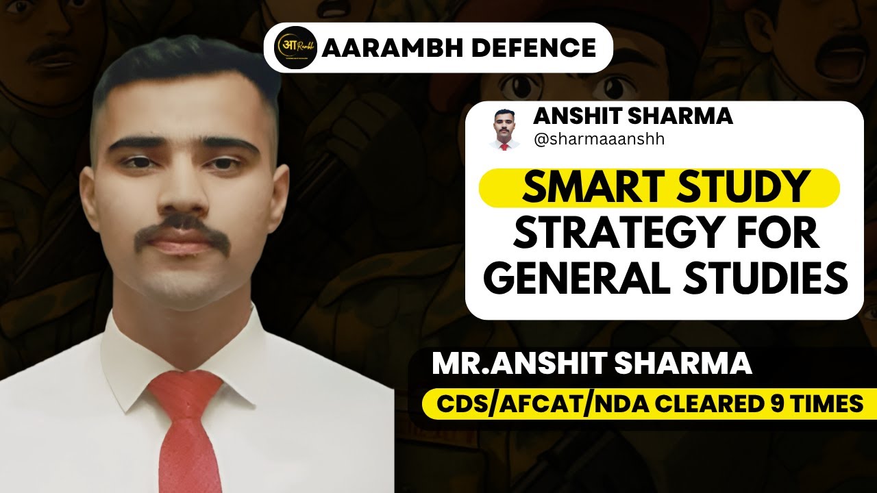 Smart Study Tips for CDS 2 2025 GS | Crack General Studies with ...