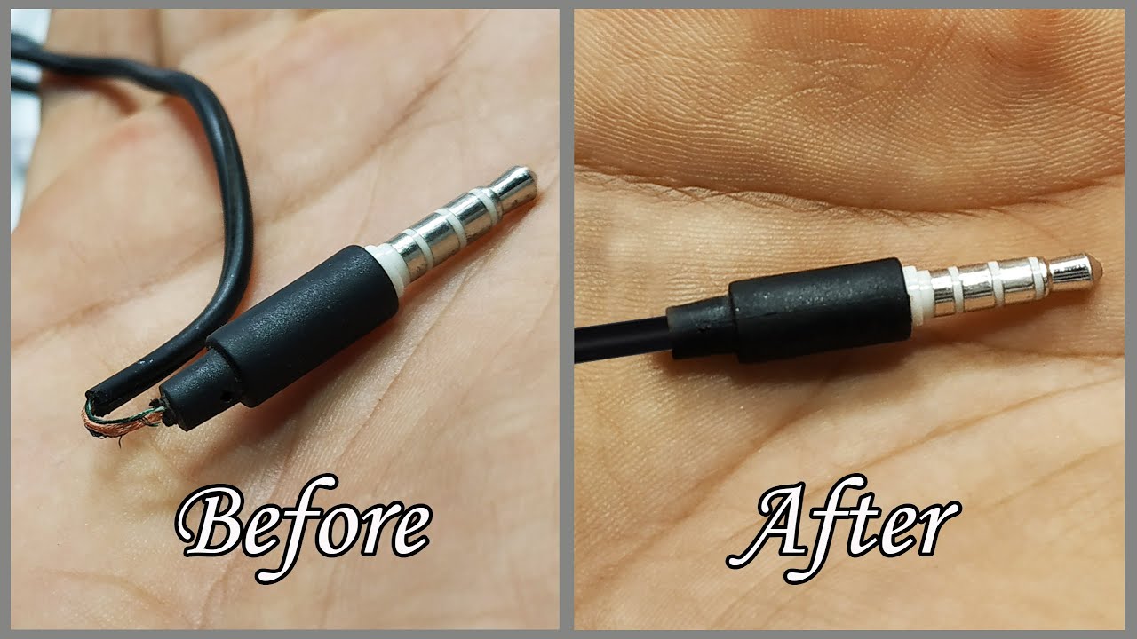 Fix Earphone as like as Factory Look How To Repair Earphone FixRepair Headphone Jack YouTube