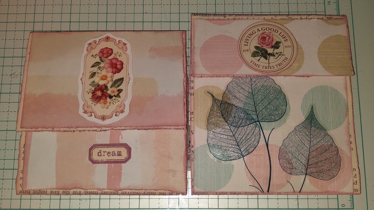 Book Page Flip Down with Journaling Spot