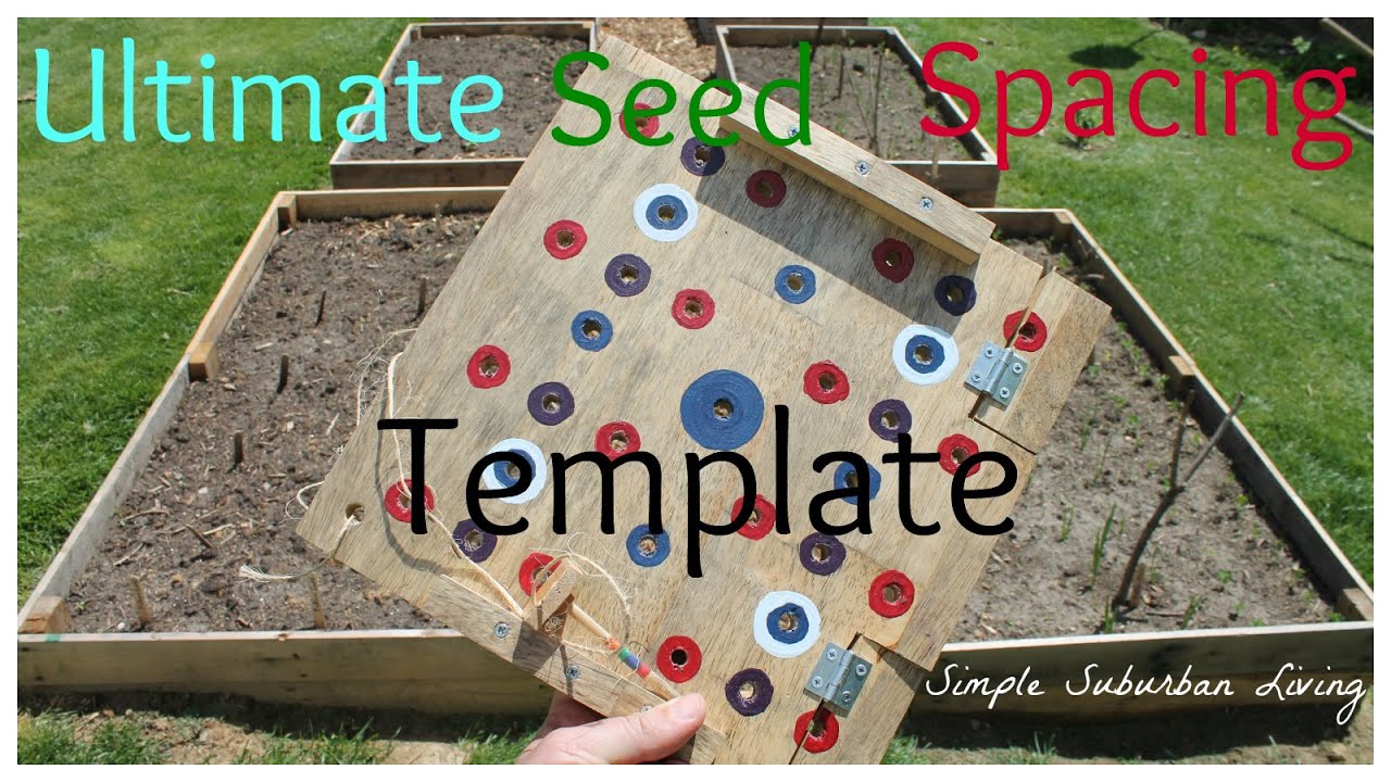 Square Foot Garden Planting Template YouTube