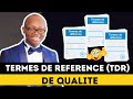 Rediger des termes de reference tdr de qualite  par azowa africa 9