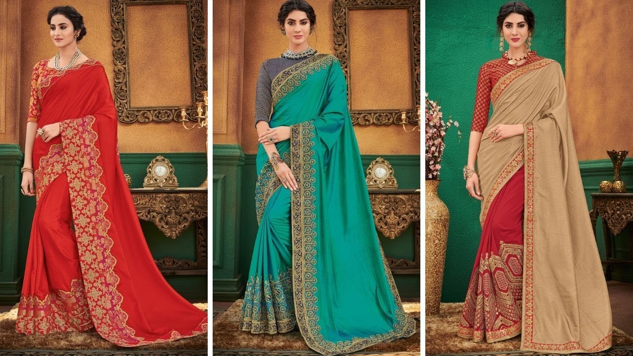 designer saree with designer blouse