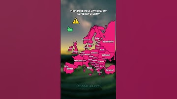 Most Dangerous City In Every European Country  #countries #map #mapping #shorts #viral #fyp