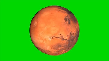 Green Screen Planet Mars 360 Degree HD LOOP