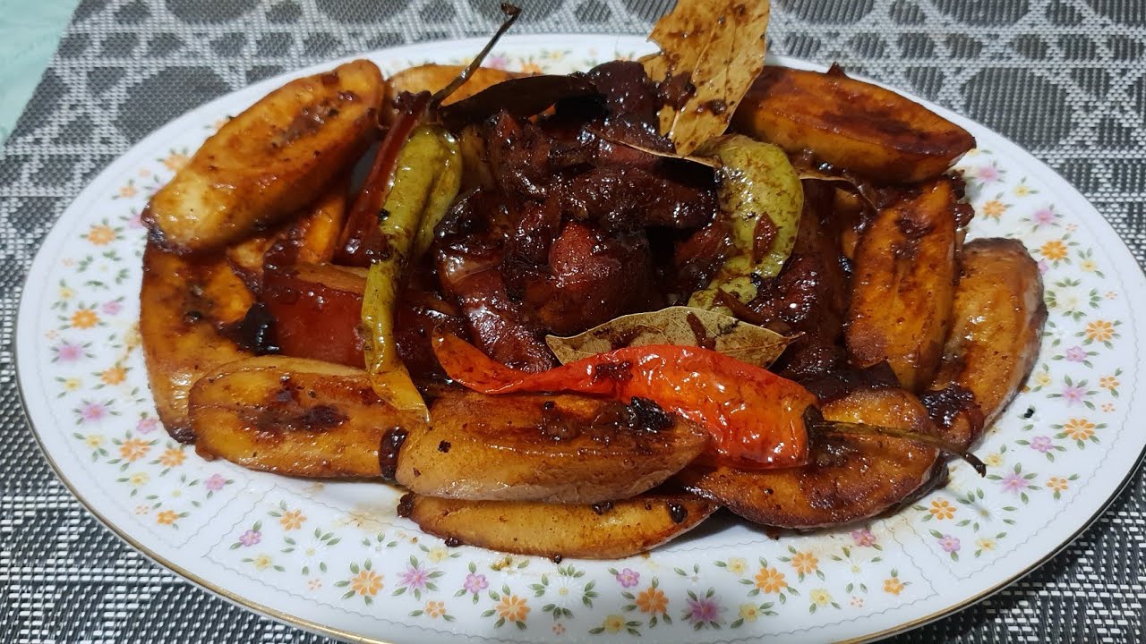 HOW TO COOK PORK ADOBO WITH SAGING NA SABAFELLY YouTube