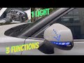 Toyota | How To 3in1 SIDE rear VIEW mirror DYNAMIC light INSTALL?