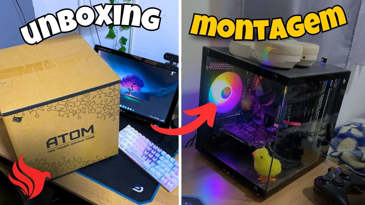 MONTANDO MEU NOVO GABINETE ATOM DA PICHAU