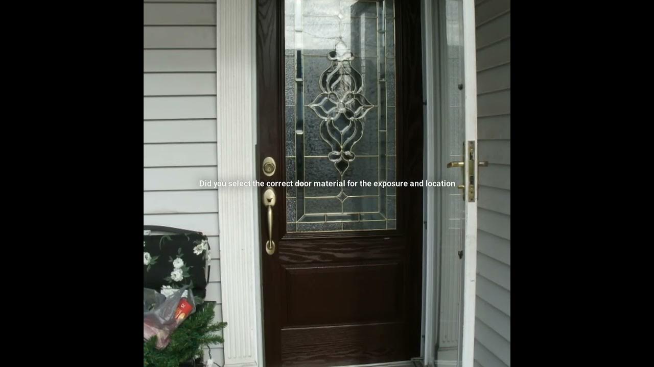 How to install an entry door YouTube