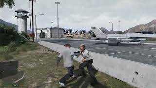 GTA 5 Intense Prison Yard Fight Scene – Police vs Gangster Action #GTA5 #gameplay