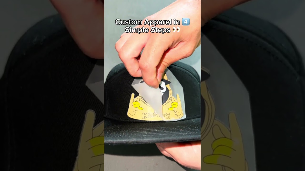 Custom Apparel in 4 SIMPLE STEPS 👻 | Making a UCF Ghostface Hat with DTF Transfers!