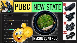 No Recoil in PUBG New State | All Scope Sensitivity Settings (No Gyroscope)