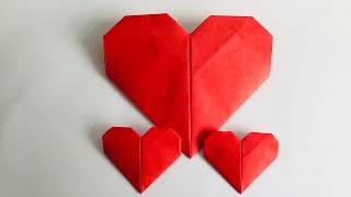 origami heart || easy origami craft || easy craft idea